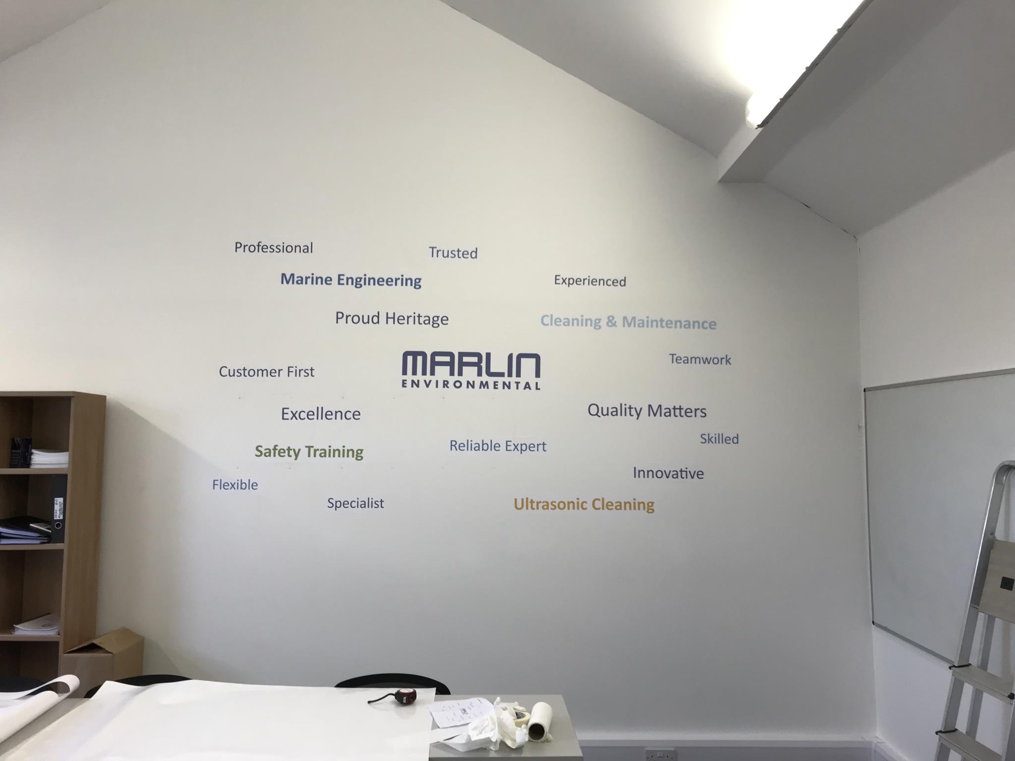 marlin environmental training room wall.